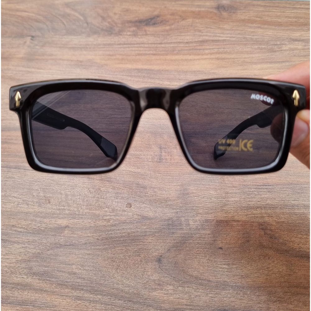 خرید اینترنتی قیمت عینک آفتابی طرح Moscot مدل مشکی کلاسیک مناسب خانمها و آقایان