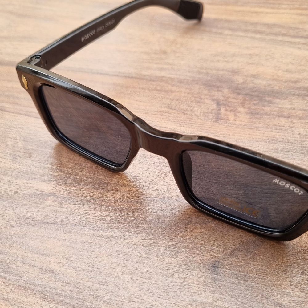 خرید اینترنتی قیمت عینک آفتابی طرح Moscot مدل مشکی کلاسیک مناسب خانمها و آقایان