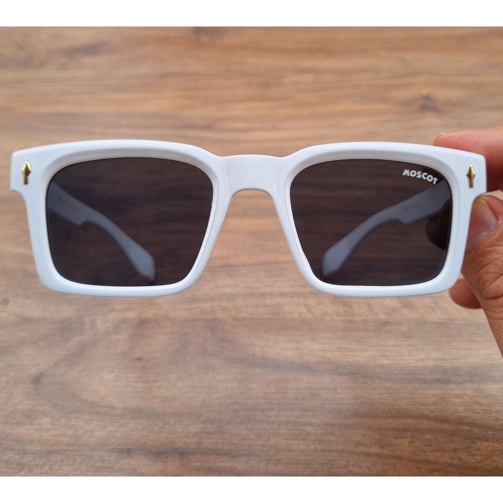 خرید اینترنتی قیمت عینک آفتابی طرح Moscot مدل سفید مناسب خانمها و آقایان