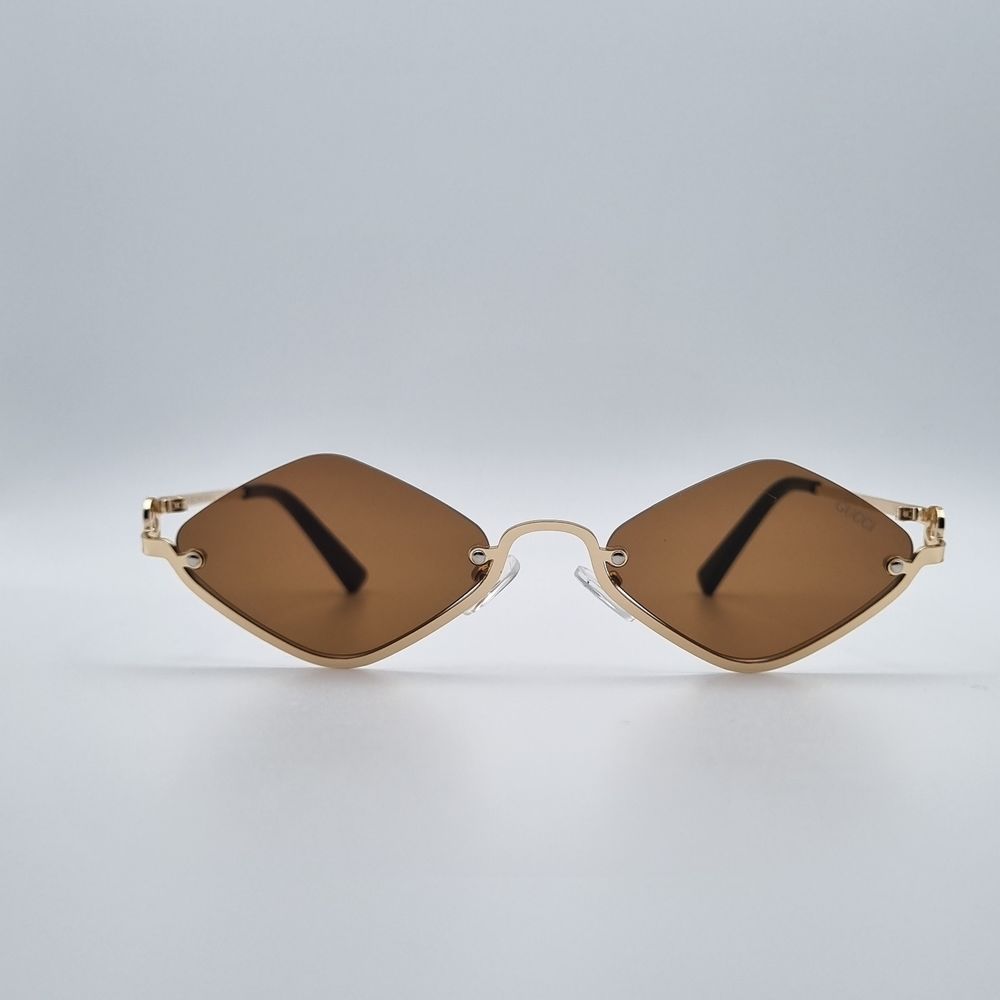 قیمت ارزان عینک آفتابی گوچی مدل لوزی قهوه ای