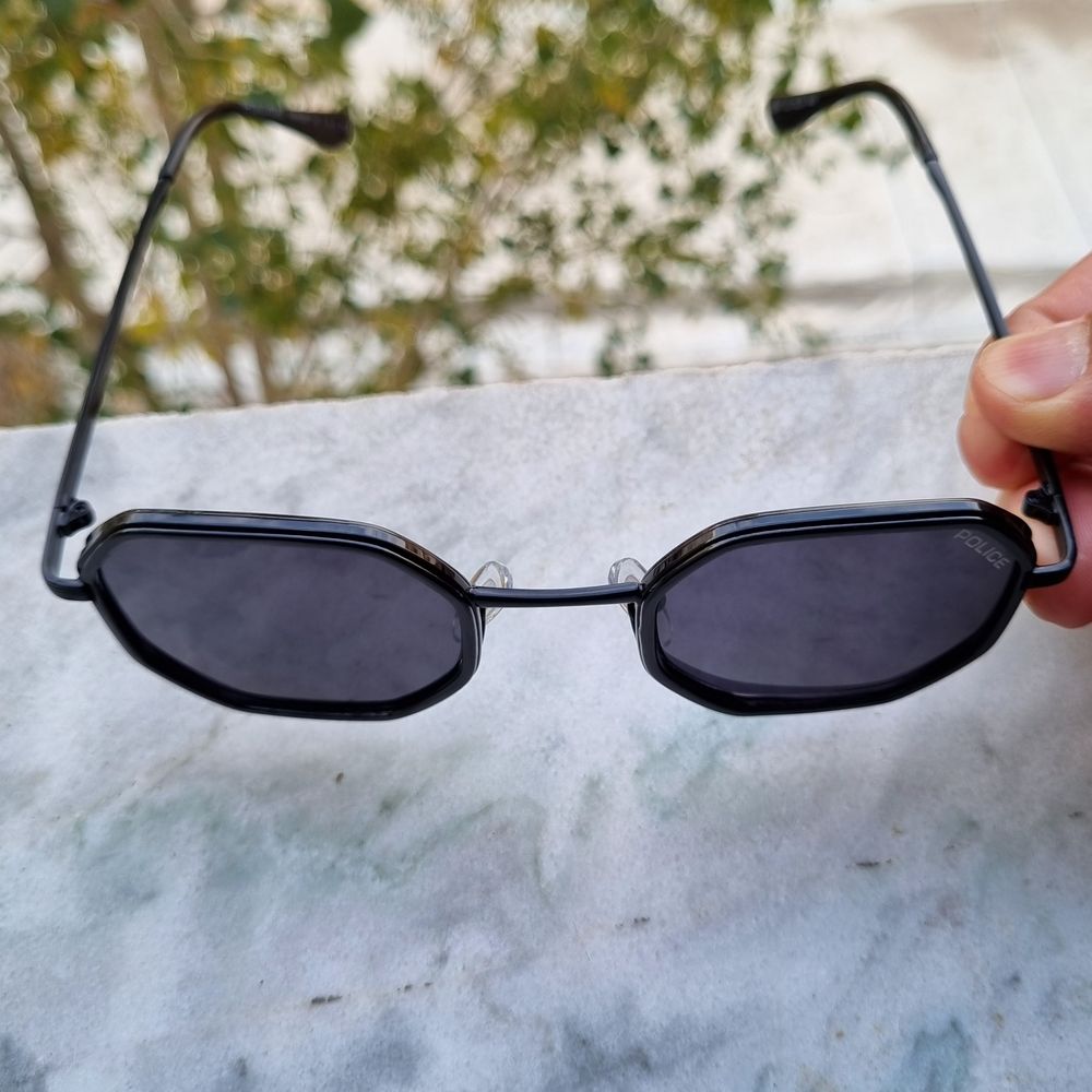 خرید اینترنتی عینک آفتابی پلیس مدل چند ضلعی رنگ مشکی