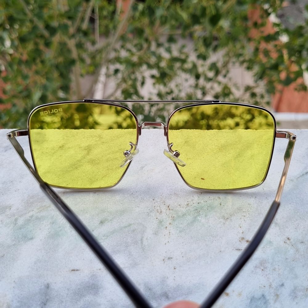 خرید اینترنتی عینک شب مارک پلیس رنگ نقره ای فسفرای