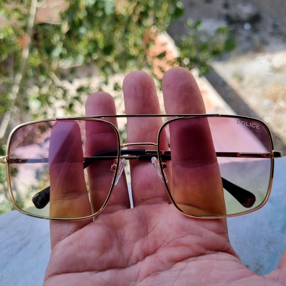 خرید آنلاین عینک شب مارک پلیس رنگ عدسی صورتی زرد