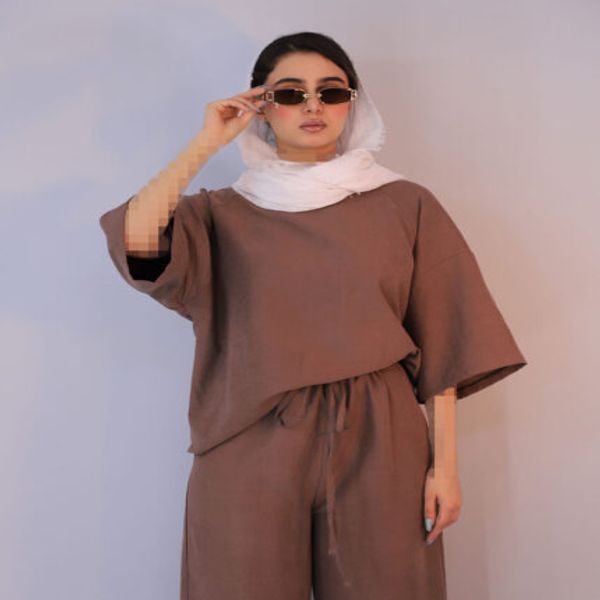 ست تیشرت و شلوار سیلک