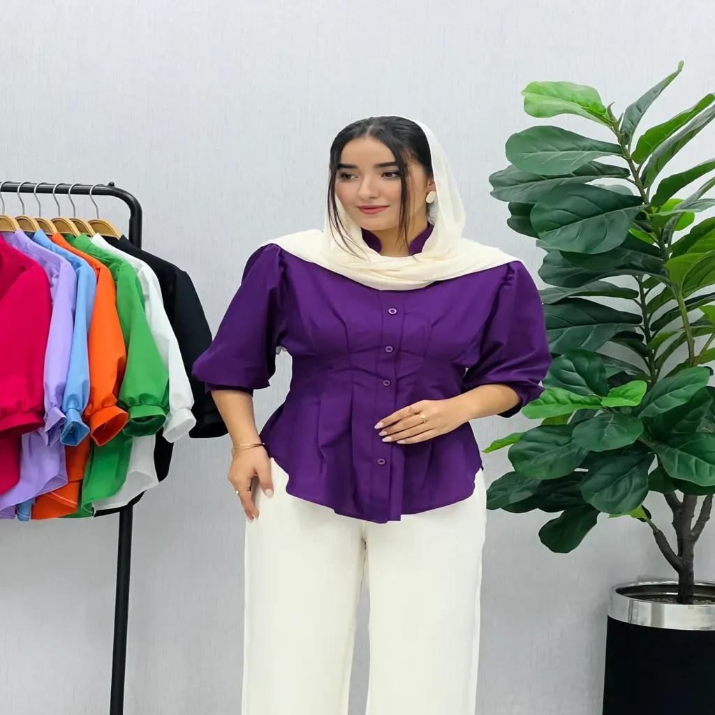 خرید اینترنتی قیمت شومیز ساعت شنی