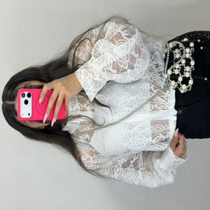 بامبر شیشه ای رز سفید