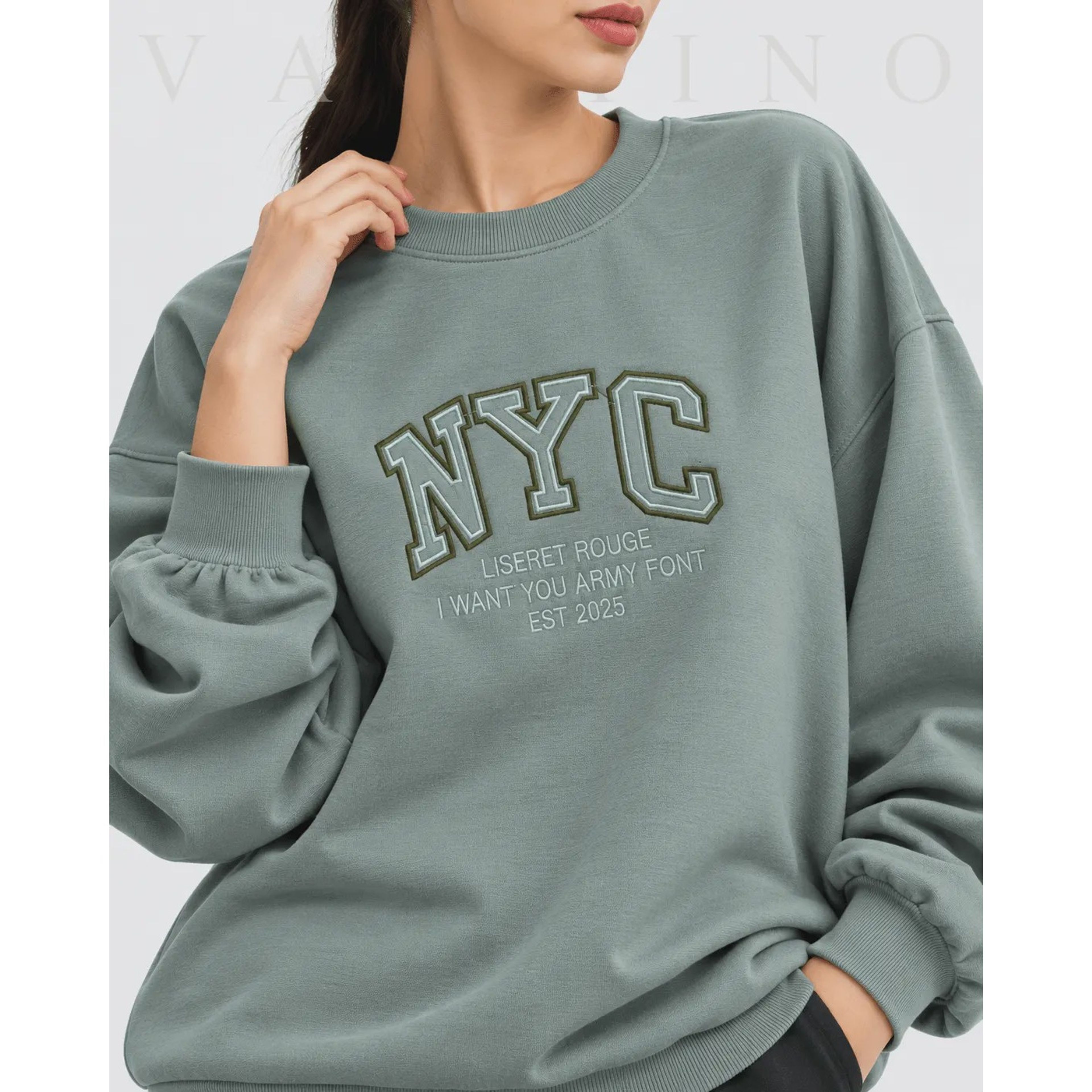 قیمت دورس زنانه یقه گرد طرح گلدوزی NYC کد 33123