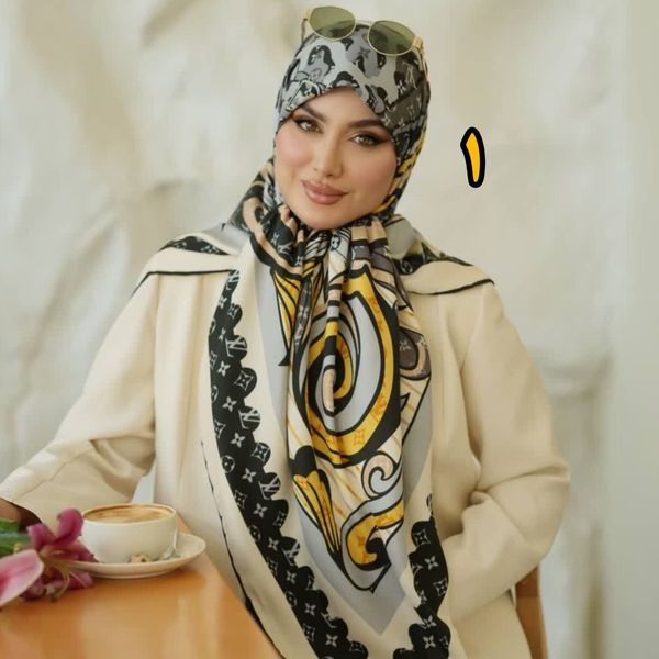 روسری نخی کجراه پاییزه متریال وارداتی
