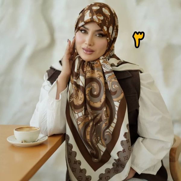روسری نخی کجراه پاییزه متریال وارداتی