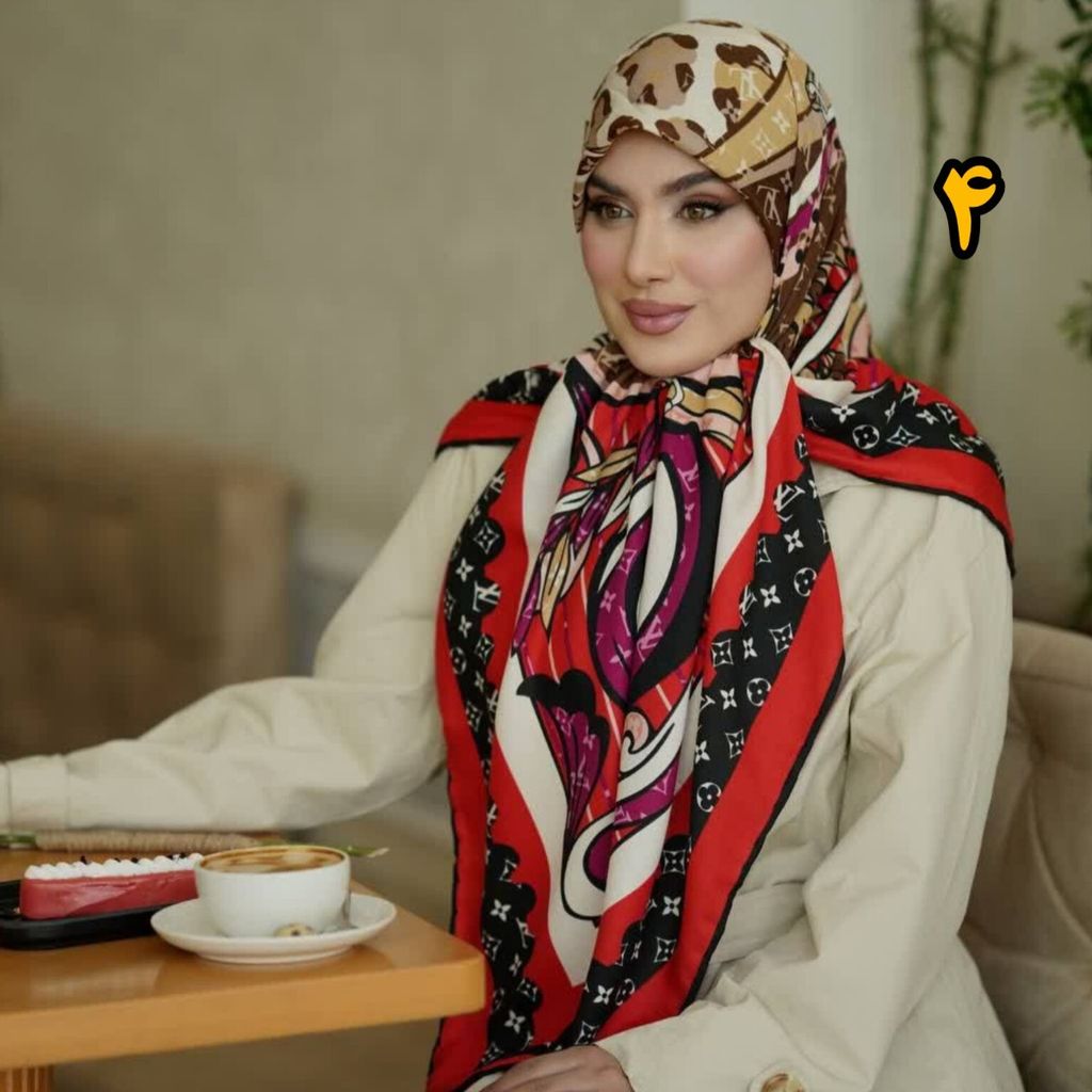 قیمت ارزان روسری نخی کجراه پاییزه متریال وارداتی