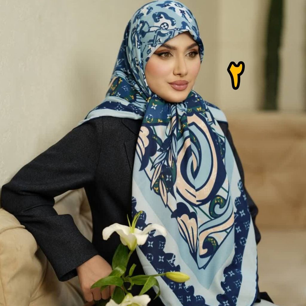 خرید انلاین روسری نخی کجراه پاییزه متریال وارداتی