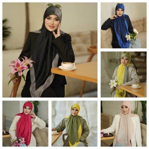روسری نخ ژاکارد تک رنگ متریال وارداتی
