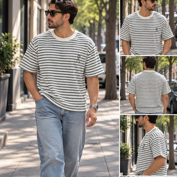 تیشرت مردونه راه راه XL