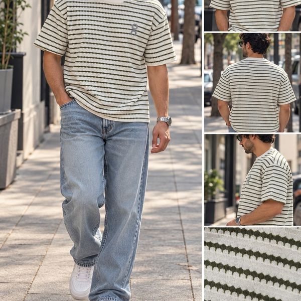 تیشرت مردونه راه راه XL