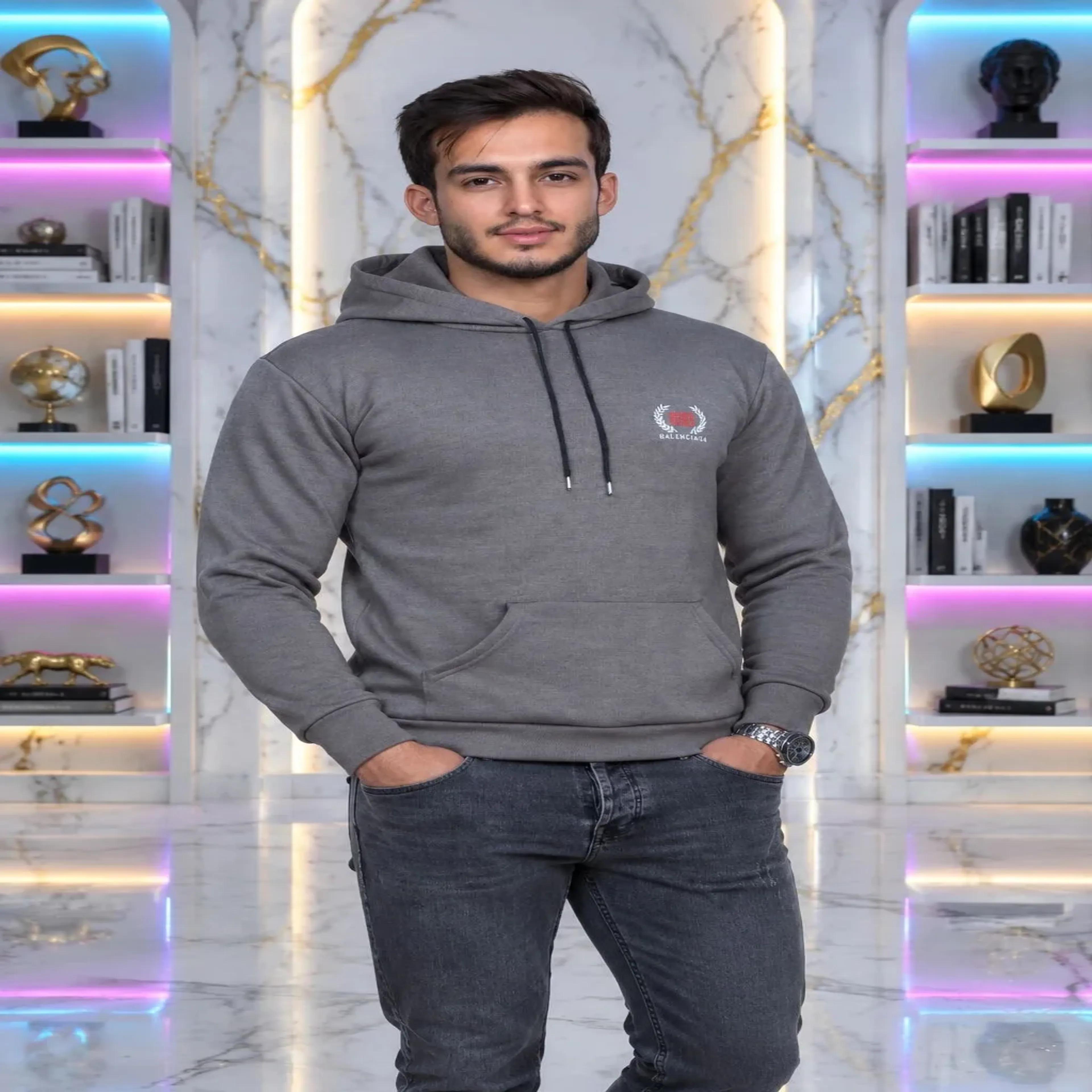 خرید اینترنتی قیمت هودی مردانه  Balenciaga اسپان ۳ نخ داخل کرکی