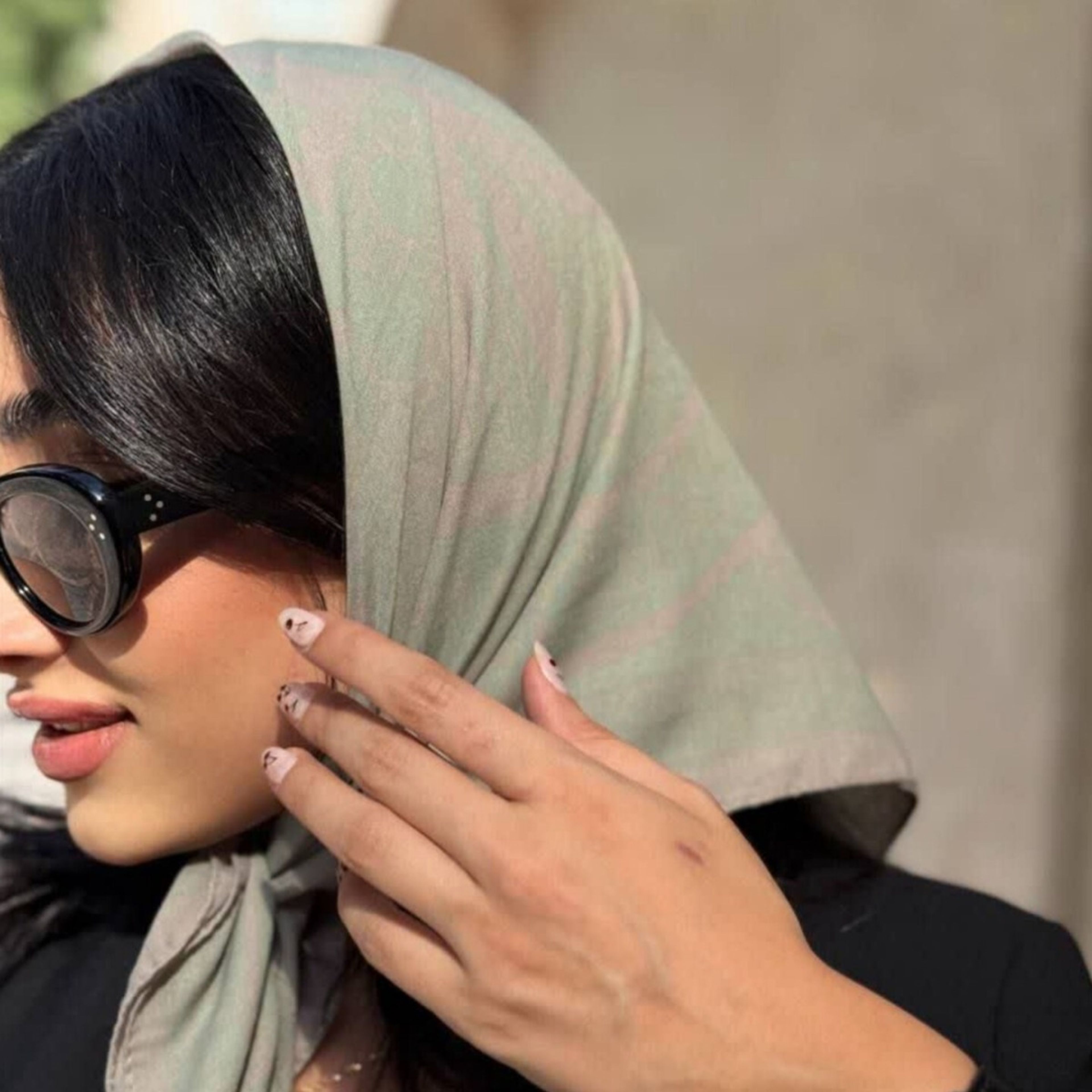 خرید آنلاین مینی اسکارف نخی وارداتی