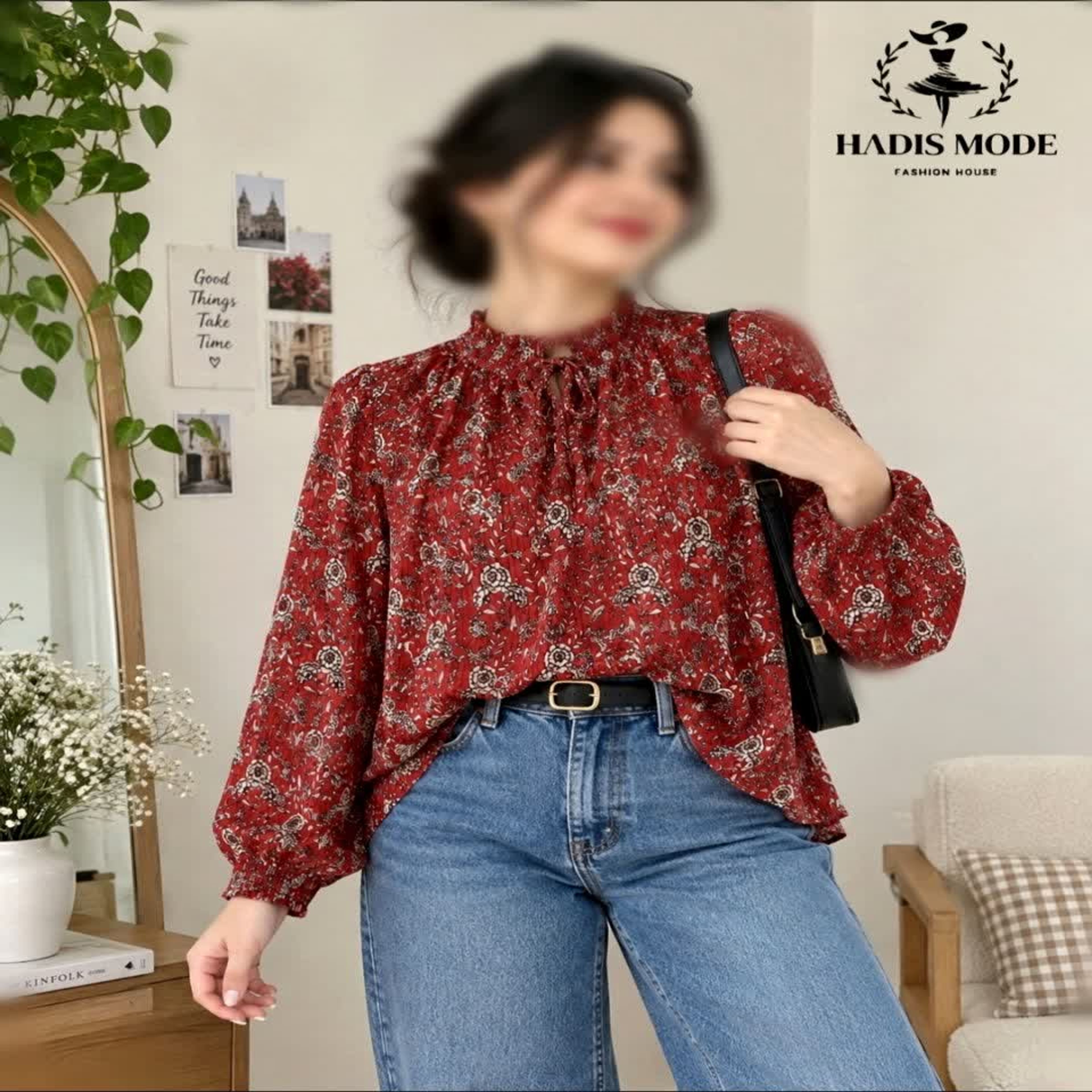 خرید اینترنتی قیمت شومیز زنانه مجلسی سایز بزرگ حریر یاخما وارداتی برند caroline morgan