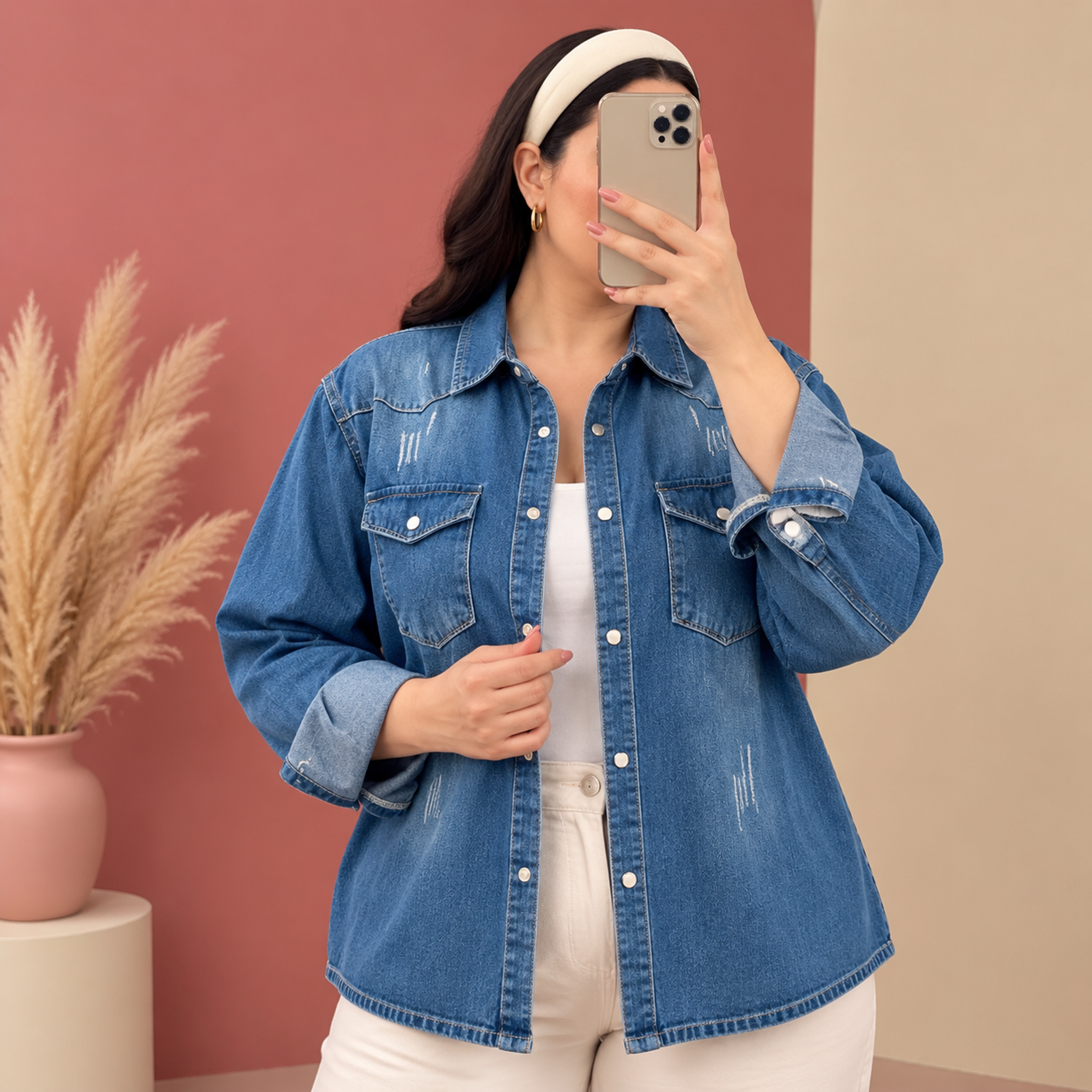 خرید اینترنتی قیمت کت جین وارداتی وینورا | کد 6011