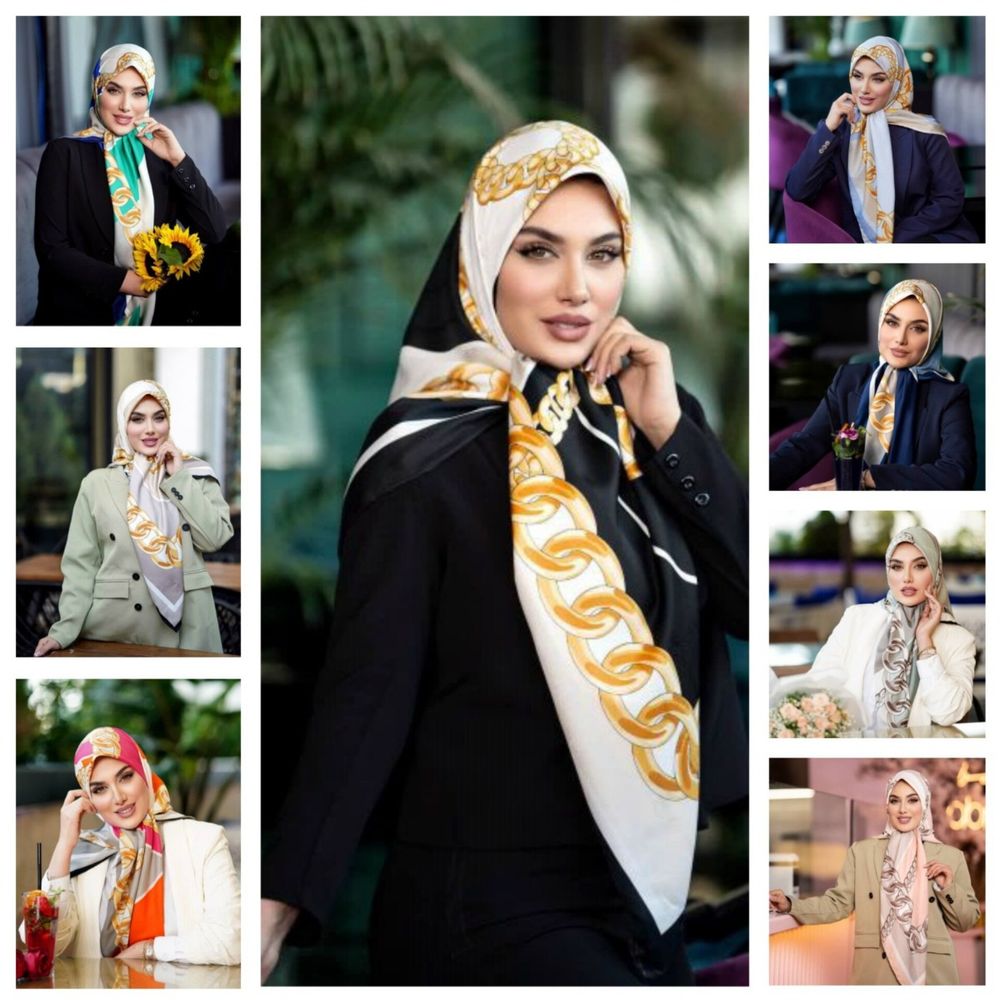 فروش اینترنتی روسری مجلسی ابریشم ژاکارد متریال وارداتی
