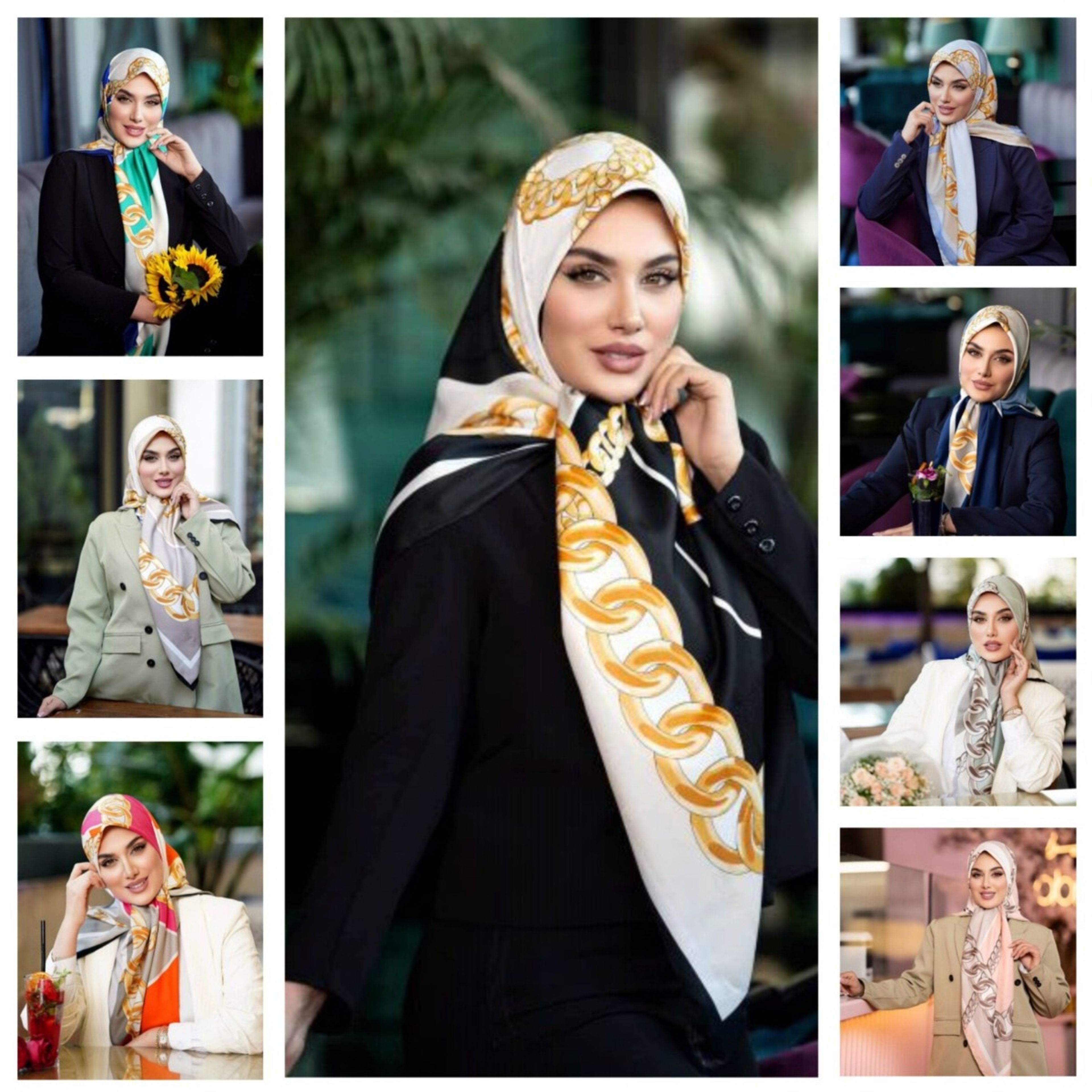 فروش اینترنتی روسری مجلسی ابریشم ژاکارد متریال وارداتی