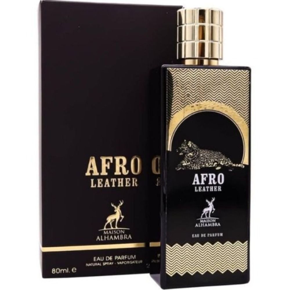خرید اینترنتی ادکلن افرو لدر الحمبرا 80 میل با رایحه ممو افریکن لدرAFRO LEATHER ALHAMBRA