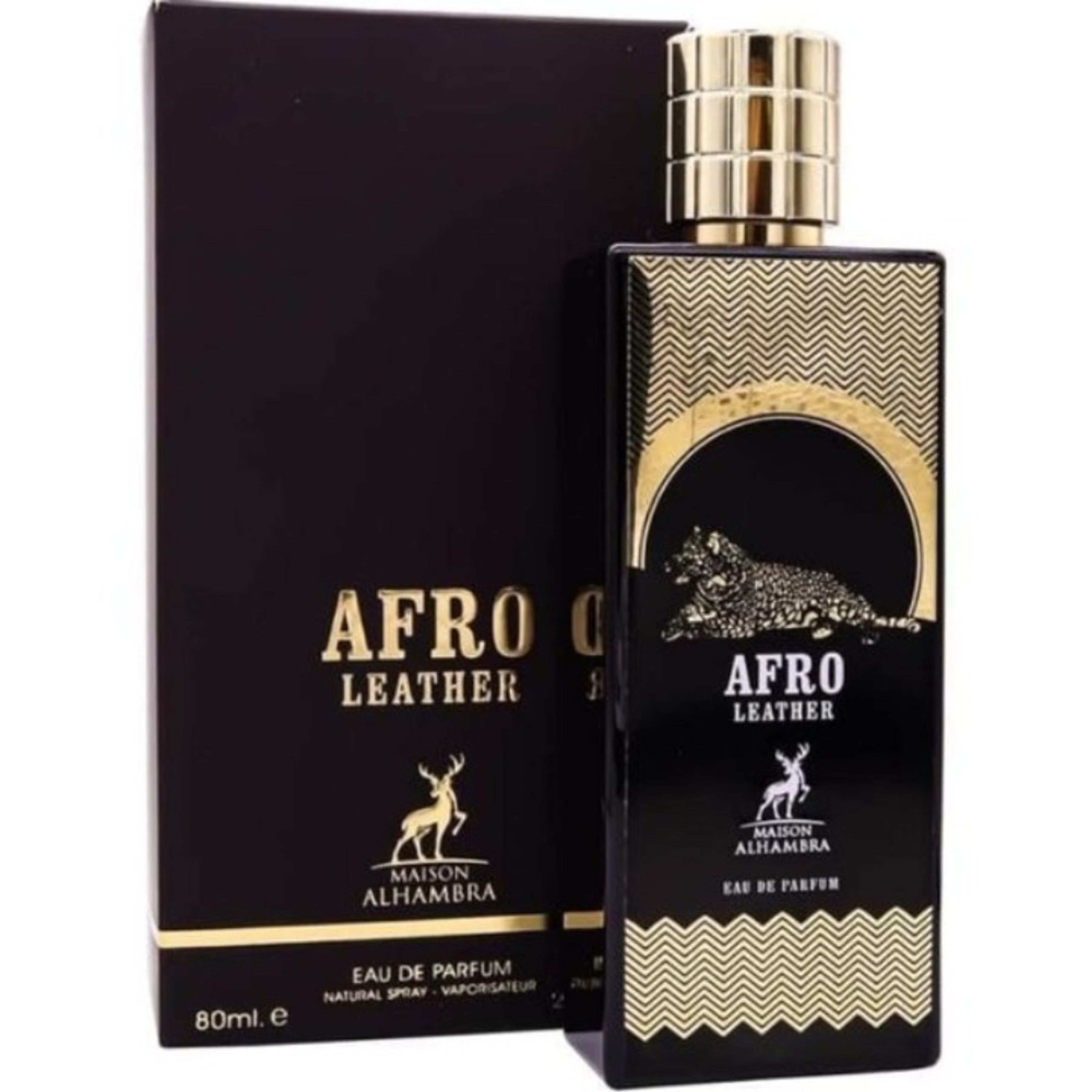 خرید اینترنتی ادکلن افرو لدر الحمبرا 80 میل با رایحه ممو افریکن لدرAFRO LEATHER ALHAMBRA