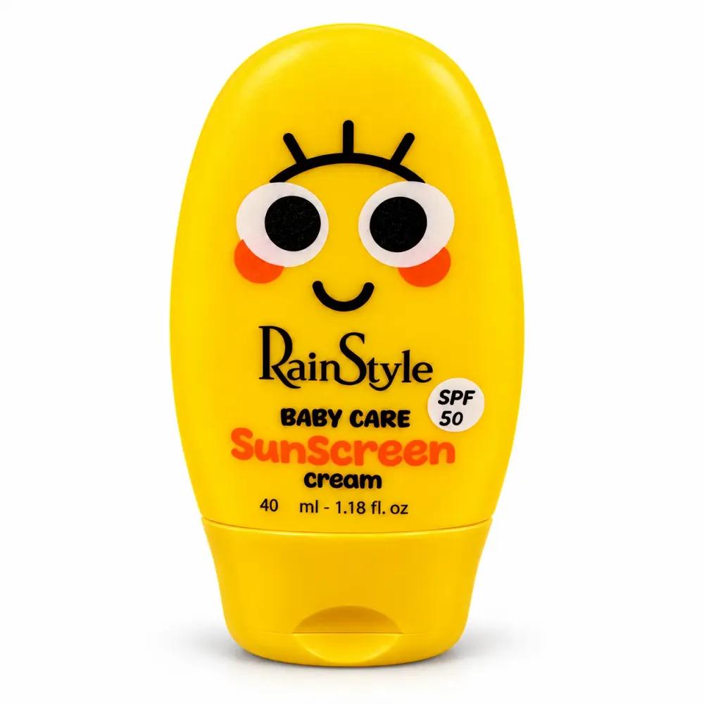 خرید اینترنتی قیمت کرم ضد آفتاب بی‌رنگ کودک رین استایل SPF50