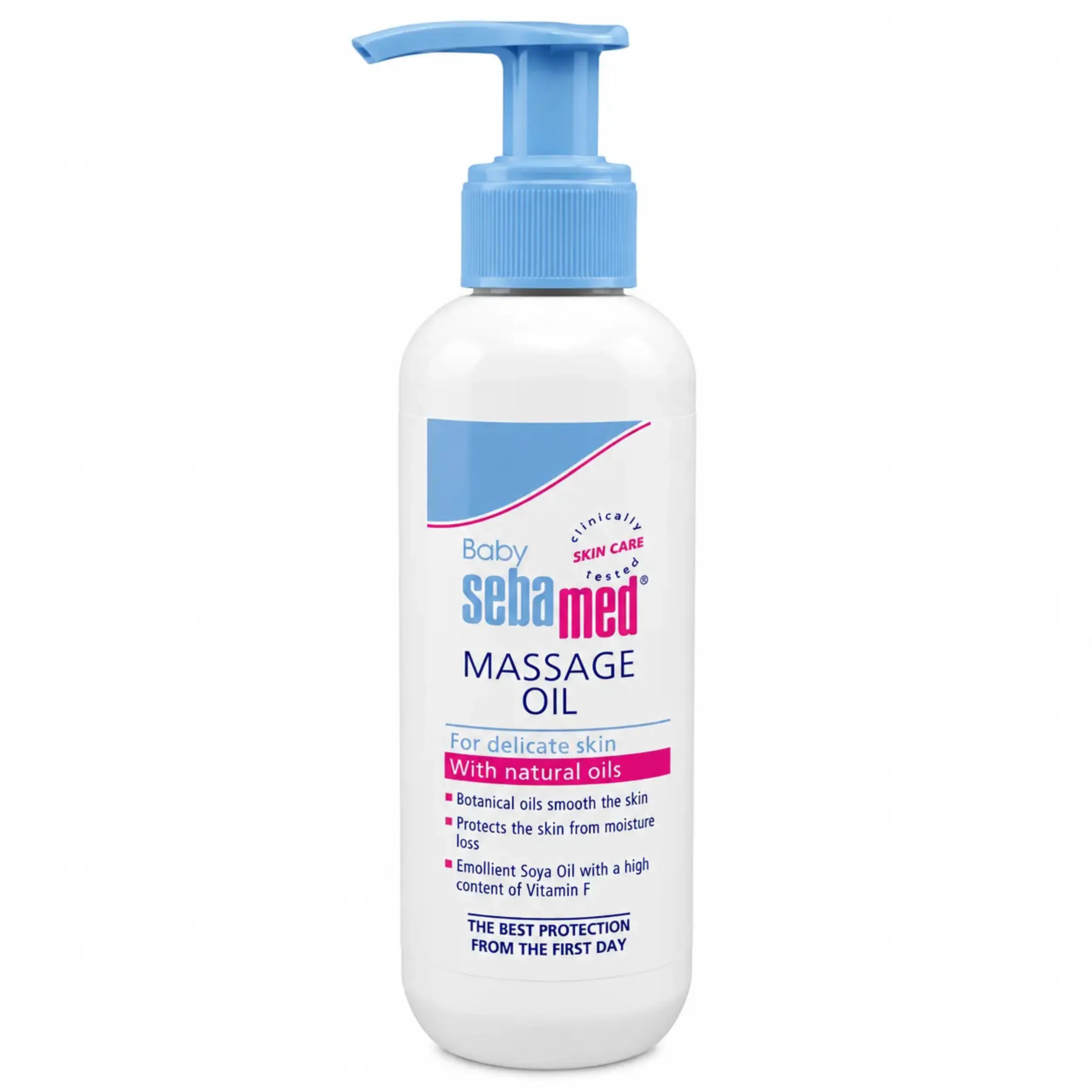 خرید اینترنتی قیمت روغن ماساژ کودک سبامد Sebamed حجم 150 میل