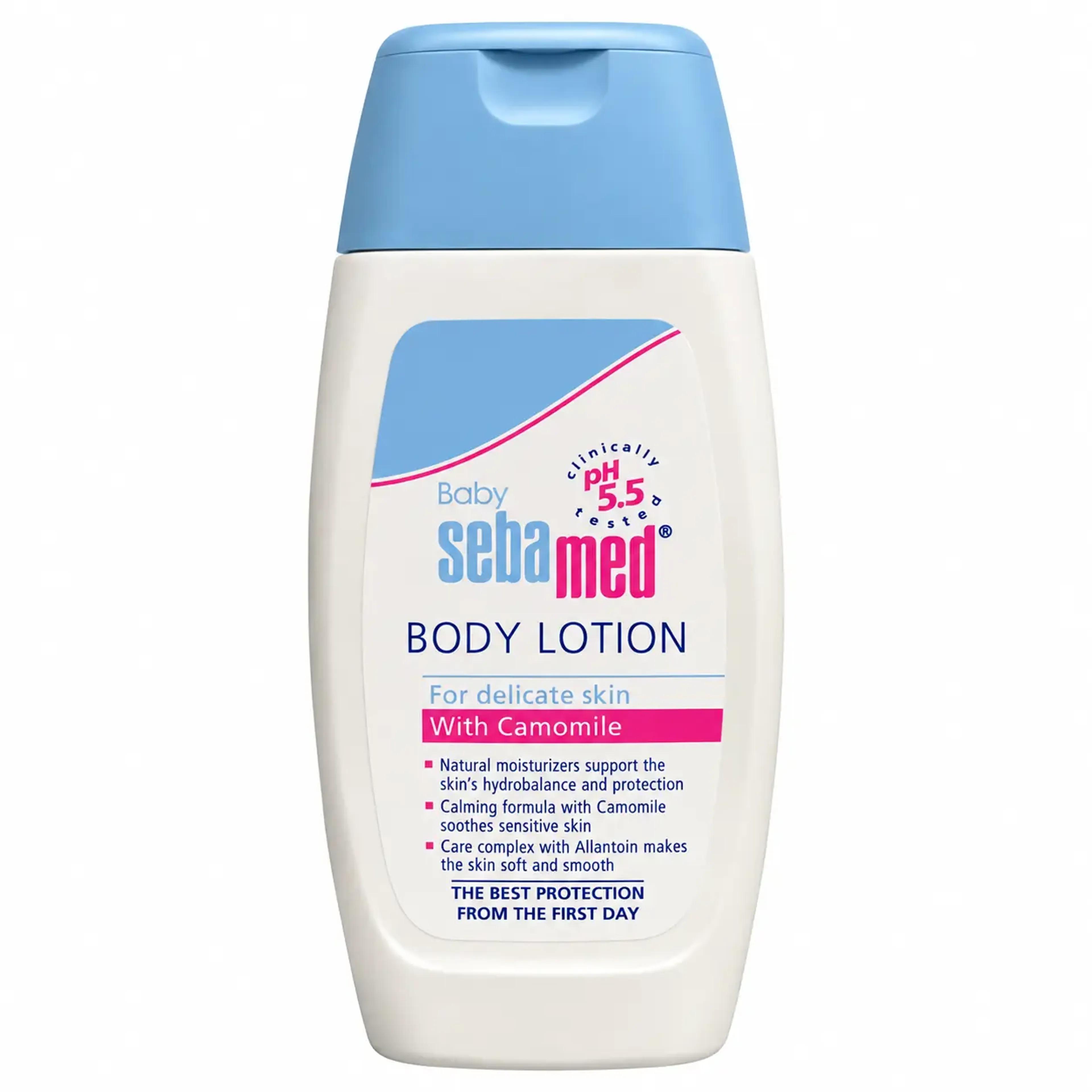 خرید اینترنتی قیمت لوسیون بدن کودک سبامد Sebamed حجم 200 میل