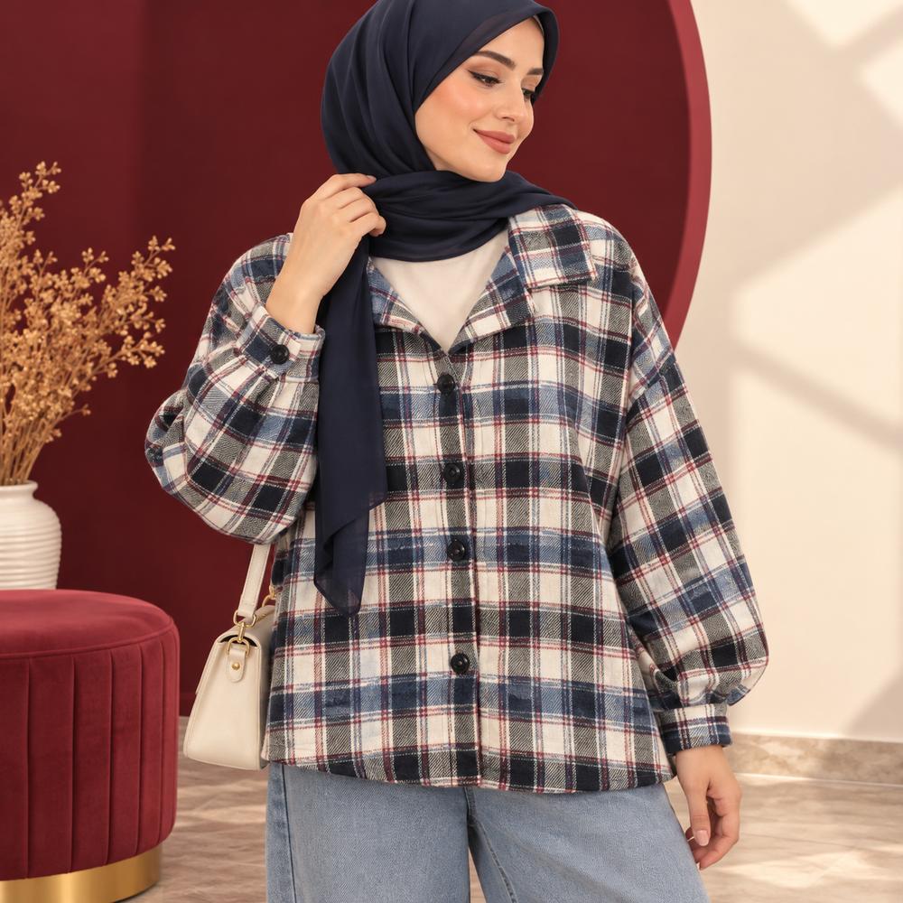 خرید اینترنتی قیمت شکت چهارخانه کشمیر | کد 6061