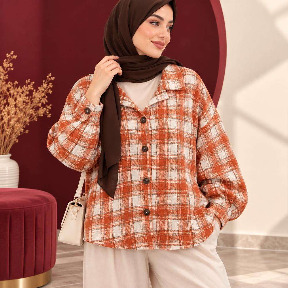 خرید اینترنتی قیمت شکت چهارخانه کشمیر | کد 6061