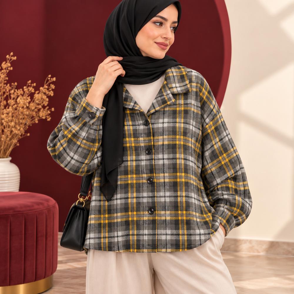 خرید اینترنتی قیمت شکت چهارخانه کشمیر | کد 6061