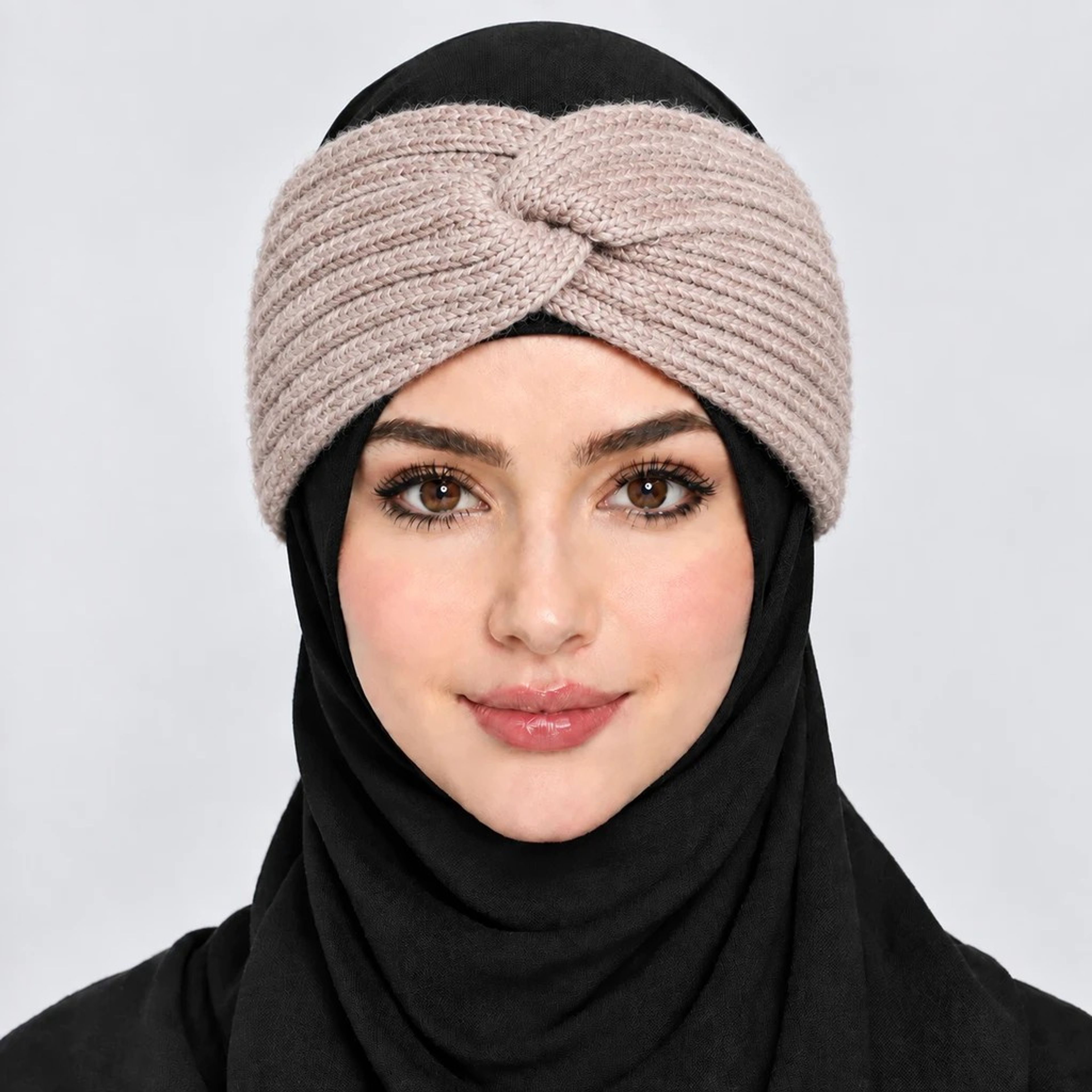 مشخصات هدبند بافت زنانه مدل گره ای پاپیونی برند کانفی رنگ کرم Beige Cream