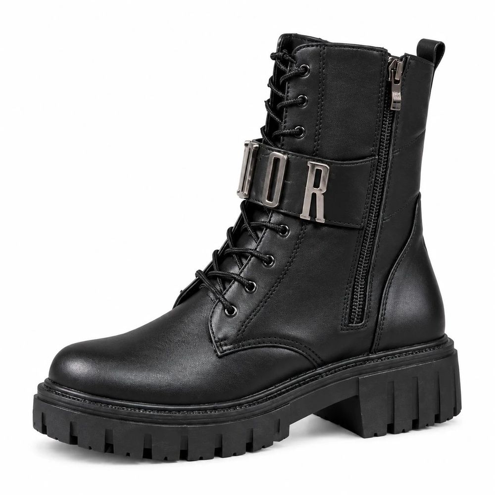 فروش اینترنتی نیم بوت زنانه بندی چسبی مدل DIOR