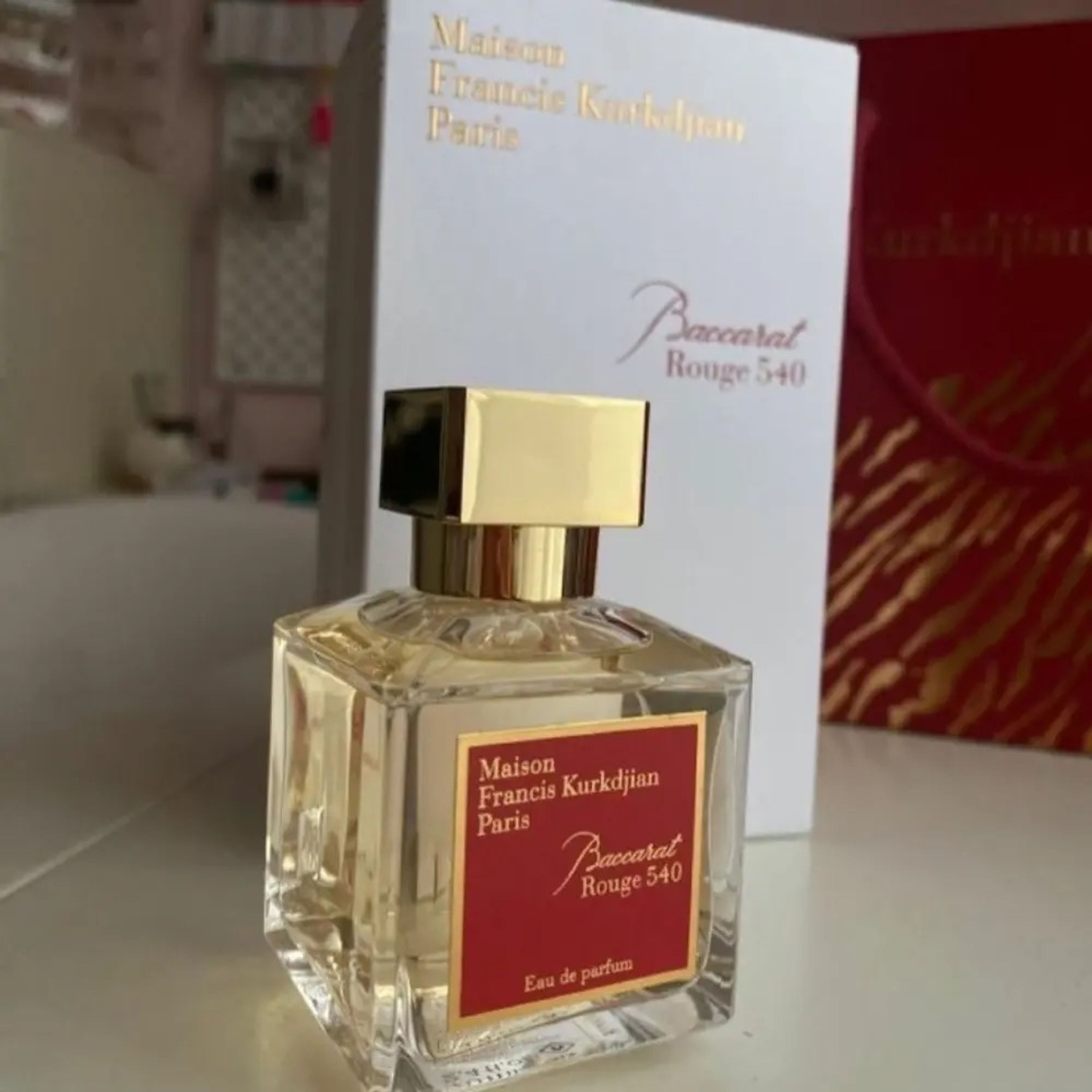 خرید انلاین تستر عطر فرانسس کرکجان باکارات رژ 540 ادو پرفیوم سفید | MFK Baccarat Rou