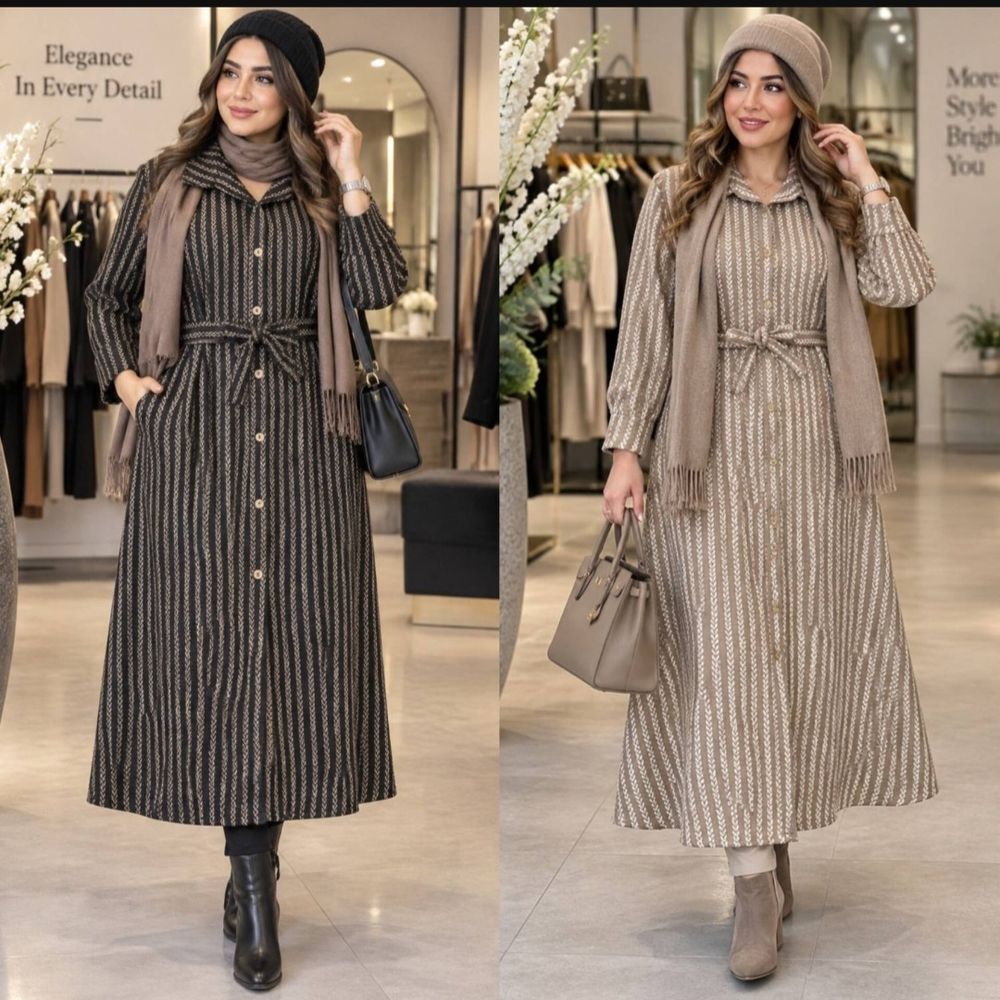 قیمت ارزان پالتو تافته گندمی