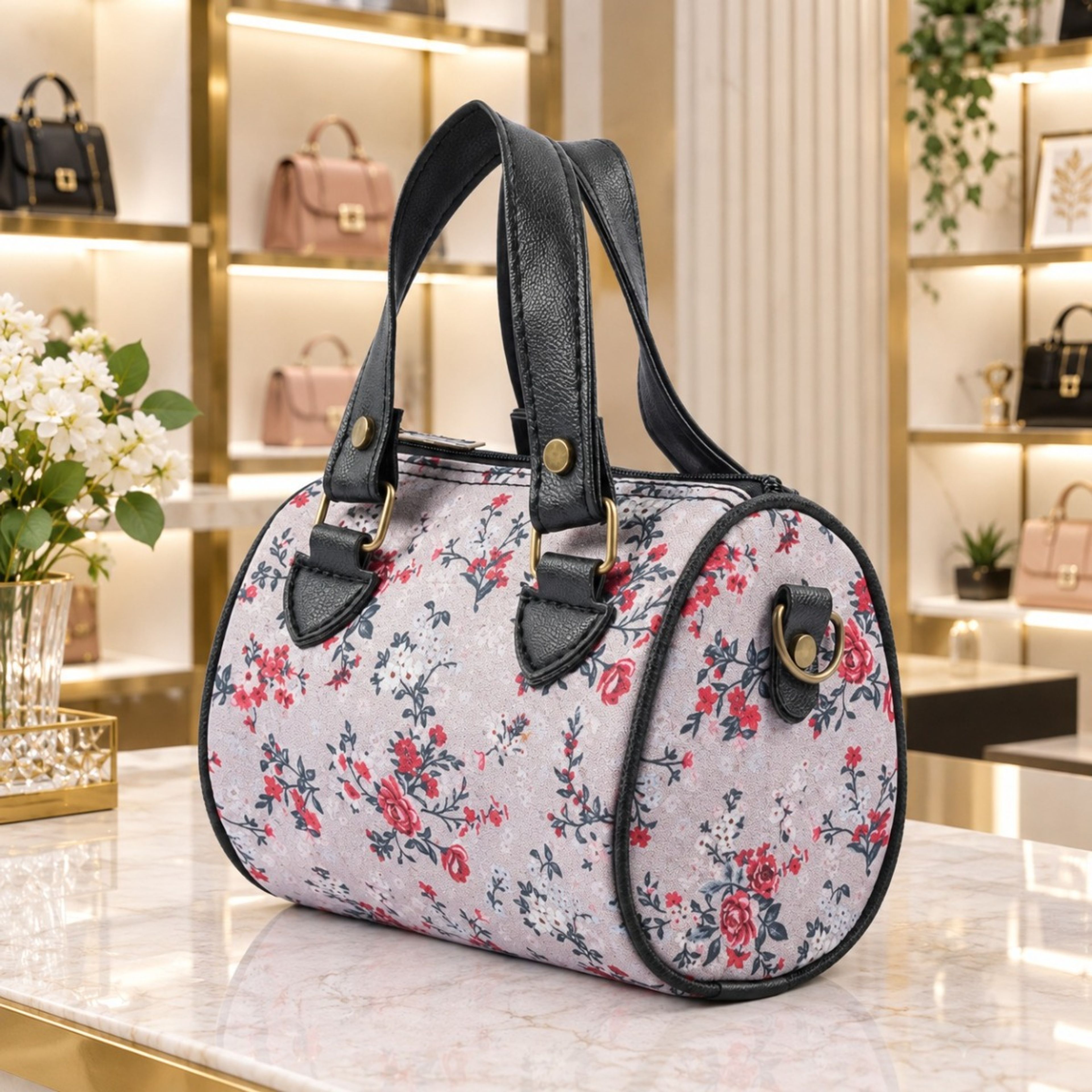 خرید آنلاین کیف دخترانه طرح گل گلی