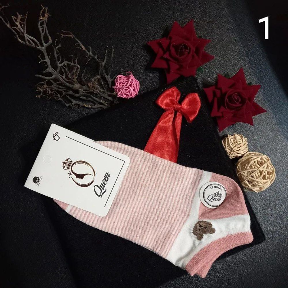 خرید انلاین جوراب زنانه ساق کوتاه طرح تدی