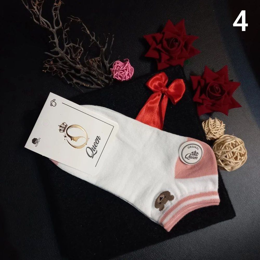 خرید انلاین جوراب زنانه ساق کوتاه طرح تدی