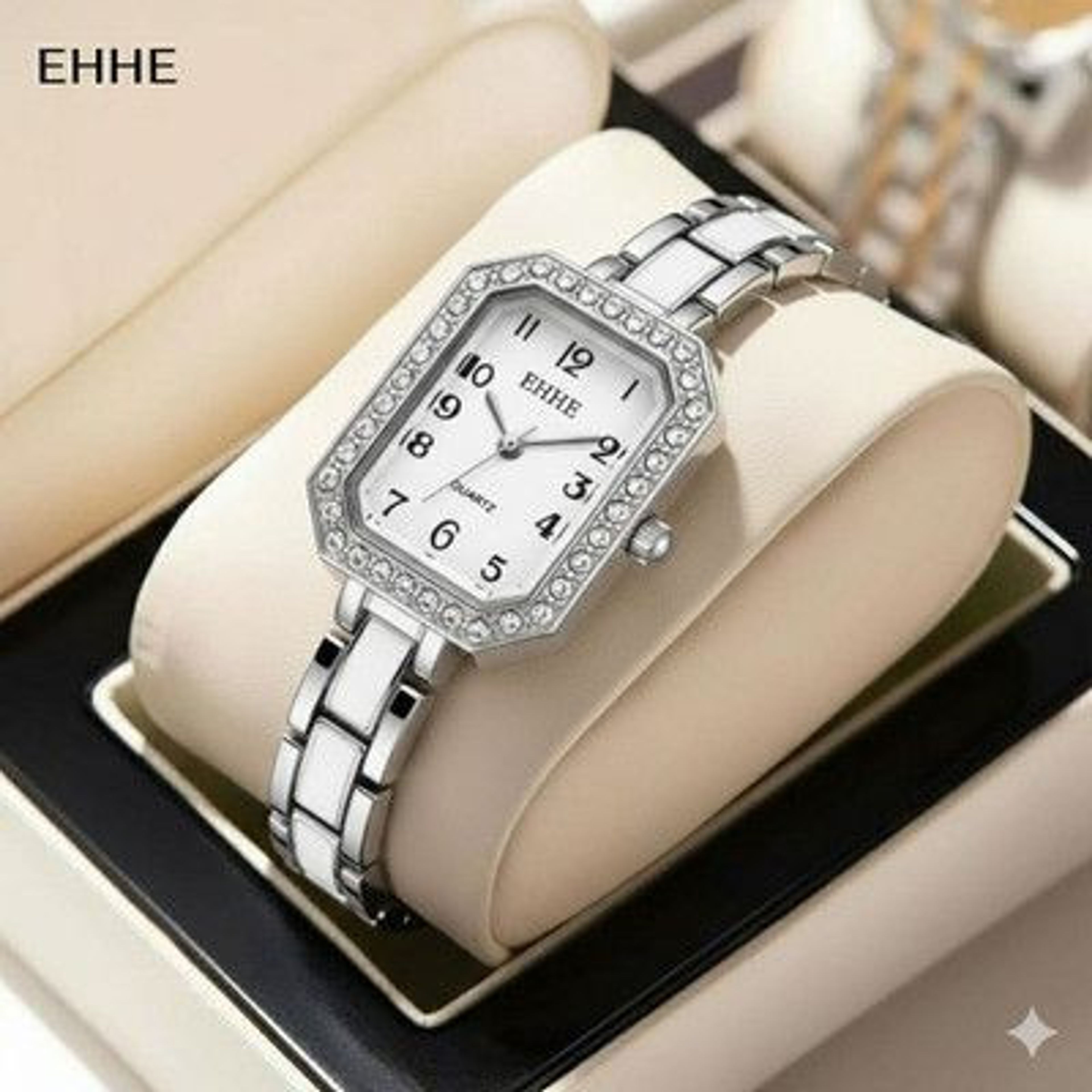 خرید اینترنتی ساعت سرامیکی زنانه برند EHHEرنگ سفید سفید