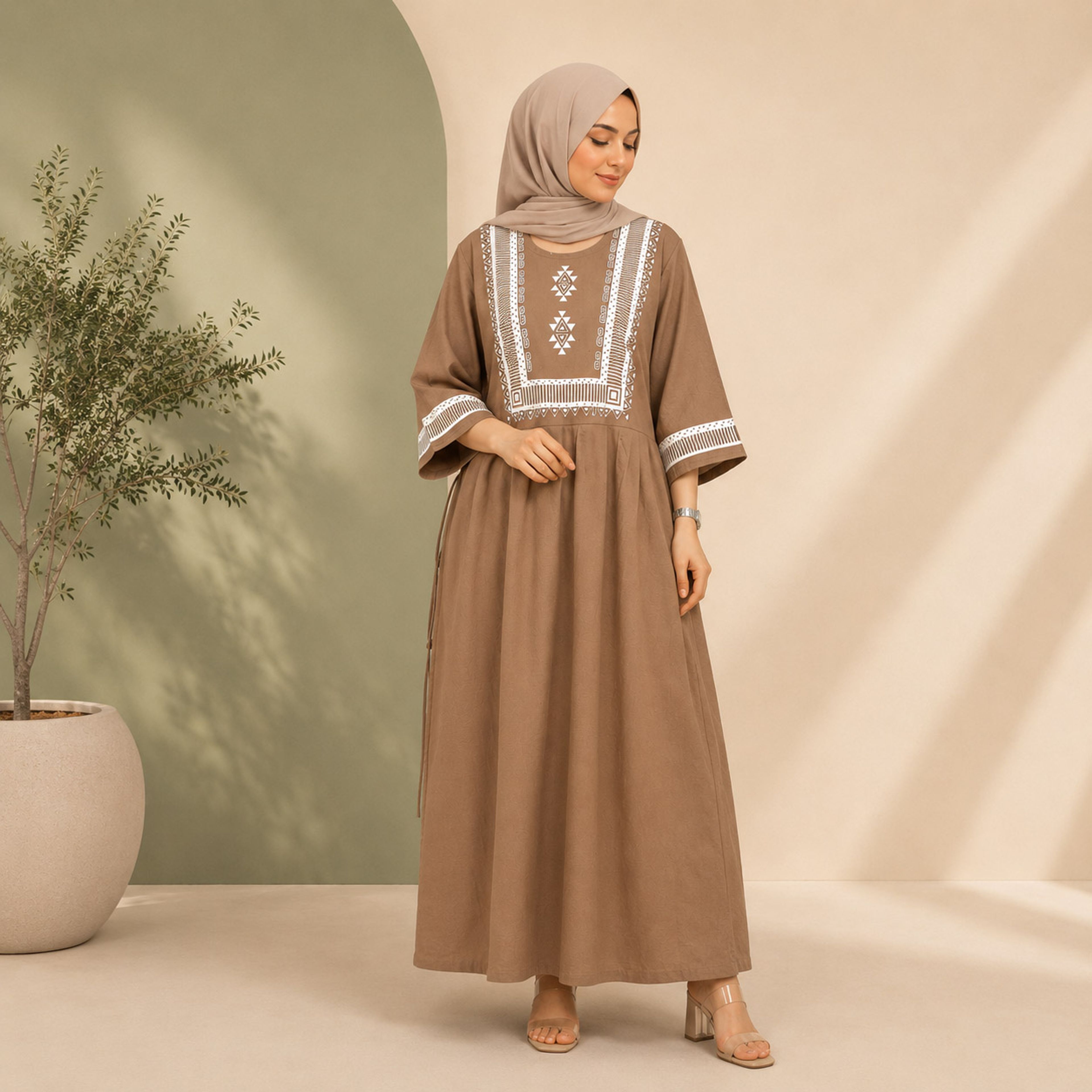 خرید اینترنتی قیمت پیراهن ساحلی چاپی طرح پادمیرا | کد 50006