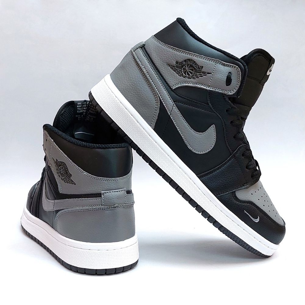 خرید آنلاین کتانی نایک جردن وان ساقدار رنگ پرطرفدار مشکی طوسی Nike Jordan one