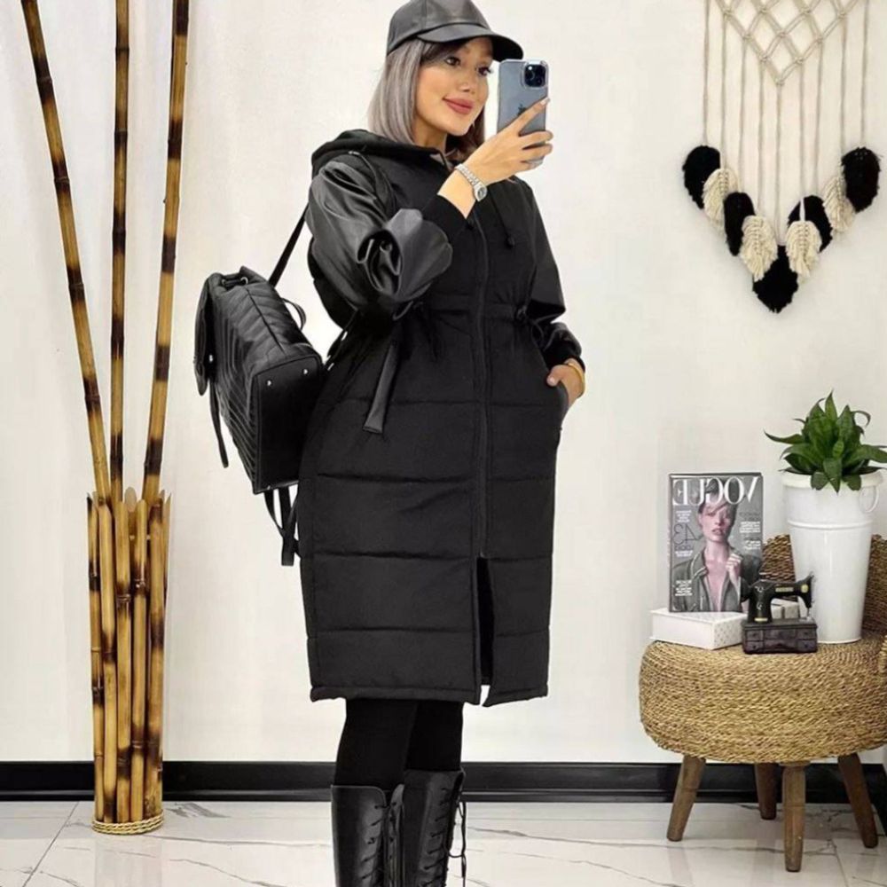 خرید اینترنتی کاپشن زنانه طرح نیکا