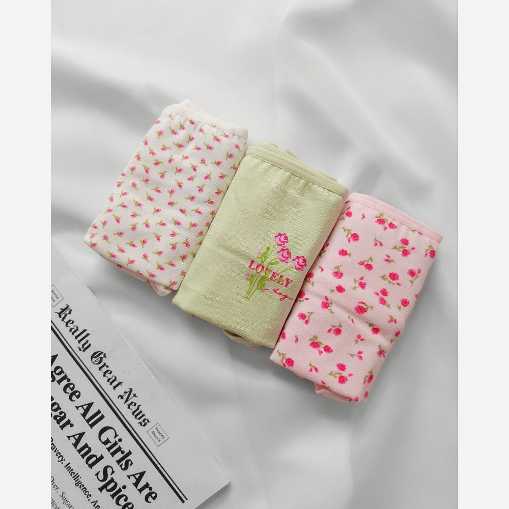 خرید اینترنتی پک شورت زنانه و دخترانه 3 عددی اینچی INCI