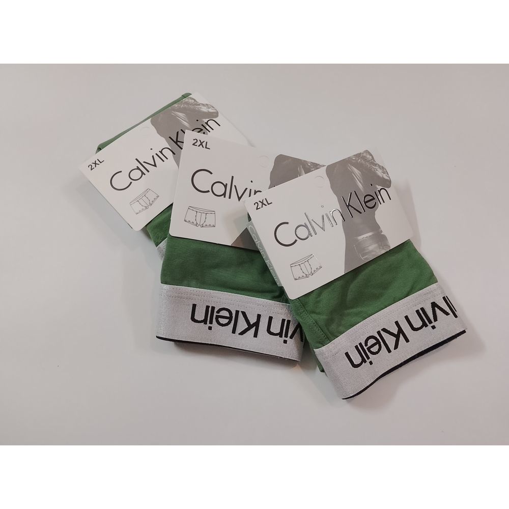 قیمت شورت مردانه نیم پا کلوین کلاین Calvin Klein رنگ سبز زیتونی پک 3 عددی سایز بزرگ 2XL و 3XL