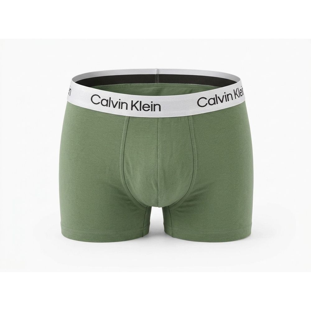 خرید آنلاین شورت مردانه نیم پا کلوین کلاین Calvin Klein رنگ سبز زیتونی پک 3 عددی سایز بزرگ 2XL و 3XL