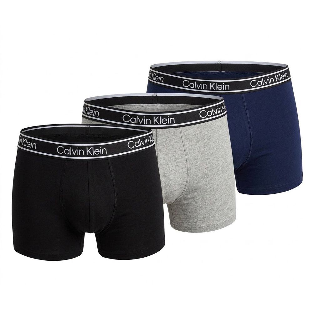 قیمت ارزان پک 3 عددی شورت مردانه نیم پا کلوین کلین Calvin Klein رنگ مشکی، طوسی و سورمه ای