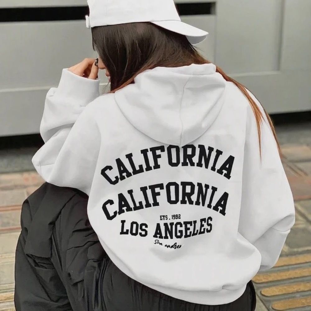 قیمت سویشرت باکسی کلاهدار California