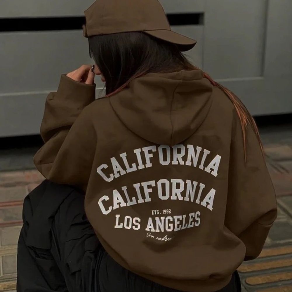 قیمت سویشرت باکسی کلاهدار California