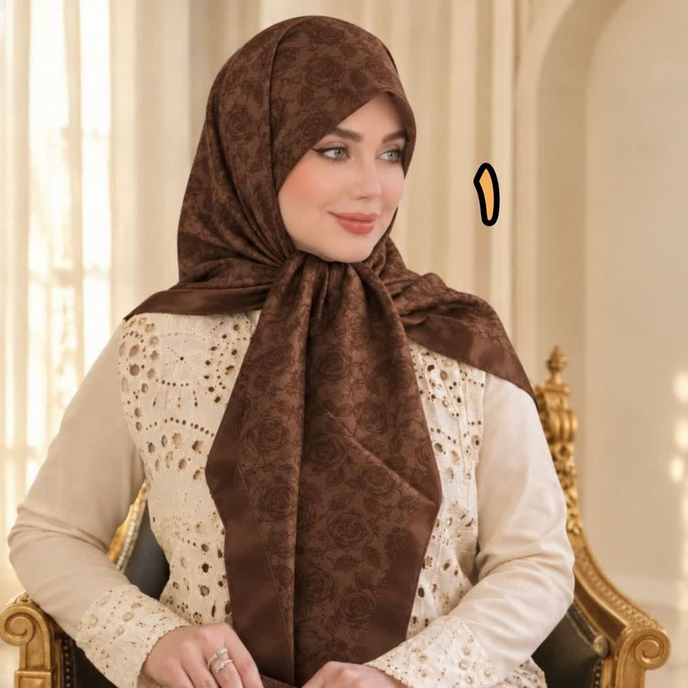 قیمت ارزان روسری مزونی ابریشم یونیک ترک